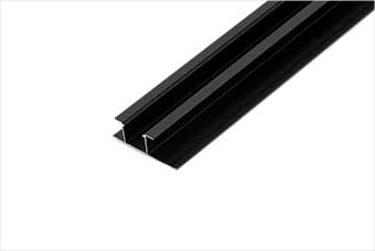 景德镇航空纤维墙咔铝合金带灯中条（哑黑氧化）