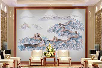 景德镇森佰汇航空纤维墙咔（唯我中华）